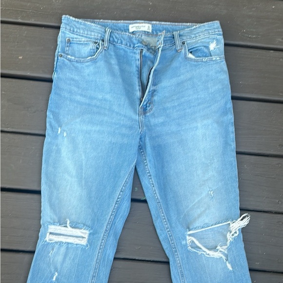 Abercrombie & Fitch High Rise Blue Denim Jeans - Picture 1 of 4